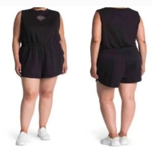 NWT NIKE sportswear varsity romper one-piece shorts black size 2X